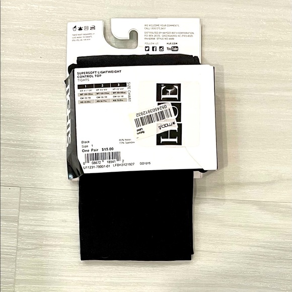 Black opaque tights. New in package, never worn. - Picture 2 of 4